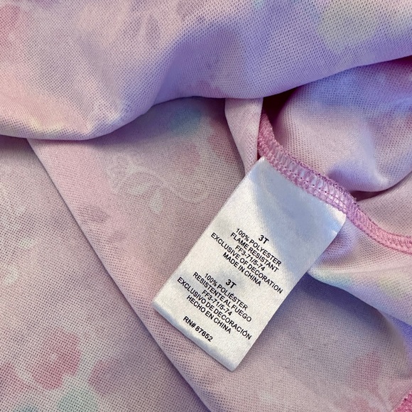 Toddler Girls Disney Princess Pink Floral Fantasy Dress or Nightgown • Size 3T - Picture 7 of 12